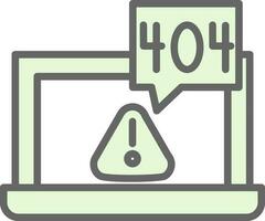 404 error Vector Icon Design