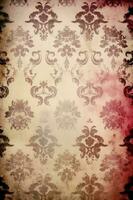 Gothic paper, pink, white, brown and black full page paper background. AI generative photo