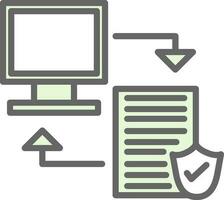 Data transfer Vector Icon Design