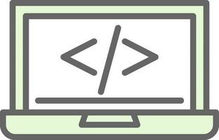 code programming Vector Icon Design