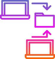 Data sharing Vector Icon Design