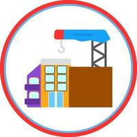 Construction site Vector Icon Design