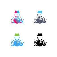 Snowman Vector Icon