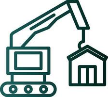 Construction site Vector Icon Design