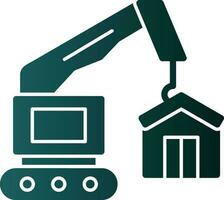 Construction site Vector Icon Design