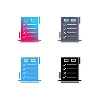 Today to Done CheckList Vector Icon