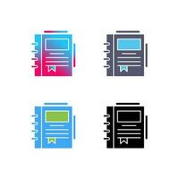 Spring Notebook Vector Icon