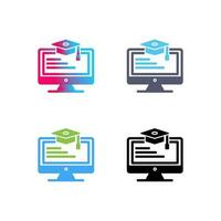 Online Learning Vector Icon