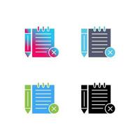 Unchecked Notes Vector Icon