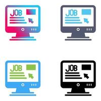 Online Job Vector Icon