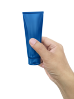 mano Tenere cosmetico plastica tubo, trasparente sfondo png