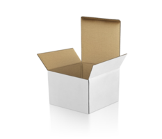 Open Empty Cardboard Box, transparent background png