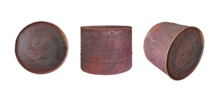 rusty steal barrel, transparent background png