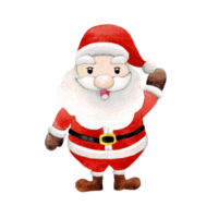 content Père Noël claus personnage , mignonne Père Noël aquarelle png