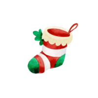 Navidad nuevo año decoración acuarela icono png