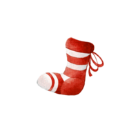 Natale nuovo anno decorazione acquerello icona png