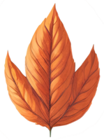 Watercolor green leaf. Generative AI png