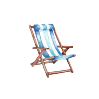 beach chair in the beach png