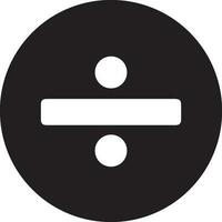Division symbol. Basic mathematical symbol sign. Calculator button icon. business finance concept in vector. vector
