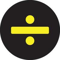 Division symbol. Basic mathematical symbol sign. Calculator button icon. business finance concept in vector. vector