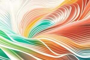 abstract wallpaper background. colorful flowing fabric, abstract, waves. AI generates photo