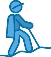Hiking Vector Icon Design
