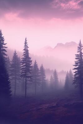 Pink haze background aesthetic wallpaper. Generative AI Stock