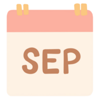 mois, calendrier ,septembre png