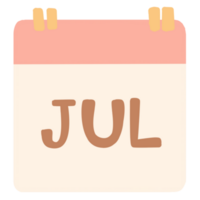 mois, calendrier ,juillet png