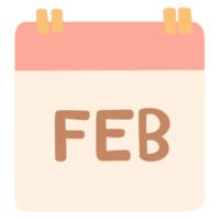 month, calendar ,February png