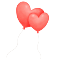 festa de balões de coração png