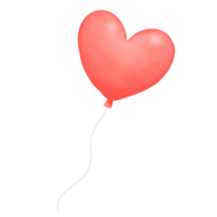 corazón globos enamorado png