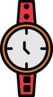 diseño de icono de vector de reloj de pulsera