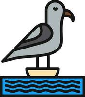 diseño de icono de vector de gaviota