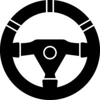 Steering wheel Vector Icon Design