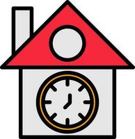 Cuckoo clock Vector Icon Design