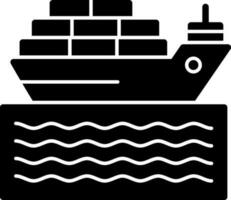 Cargo ship Vector Icon Design