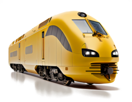 modern high speed train on a transparent background png