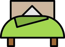 diseño de icono de vector de cama