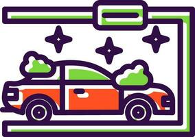 Car painting Vector Icon Design