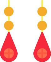 Earring Vector Icon Design