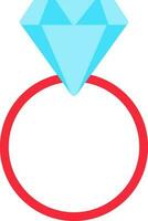 Diamond ring Vector Icon Design