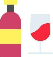 Wine bottle Vector Icon Design