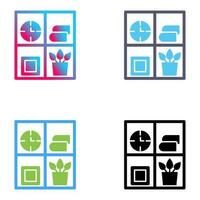 Bookshelf Vector Icon