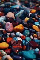 beautiful colourful rocks. photo