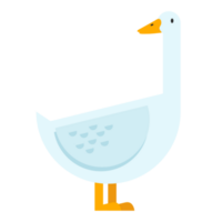 White goose cute cartoon png