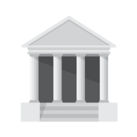 banque plat style icône png