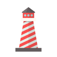 Lighthouse Building in flat style png