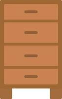 Chest of drawers Vector Icon Design