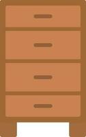 Chest of drawers Vector Icon Design